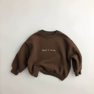 Áo nỉ đôi mẹ và bé Batala Kids, áo nỉ cho bé trai bé gái trần bông dày dặn Hoodie trẻ em hàn quốc in chữ Dad&Mom 2024