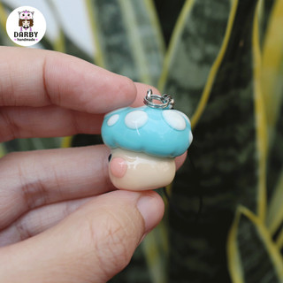 (Đồ Handmade) Dây treo điện thoại NẤM BÁNH BAO - Thép không gỉ
