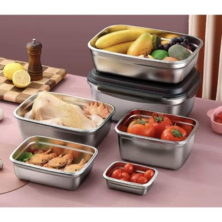 Hộp  đựng  thực phẩm inox 304 có nắp khóa  nhựa pp loại xịn -  hộp cơm văn phòng