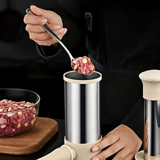 Dụng cụ nhồi làm xúc xích,lạp xưởng, máy dồn nhồi làm xúc xích , đồ nhồi bơm làm dồi bằng tay inox 304. Hạo Khoa shop