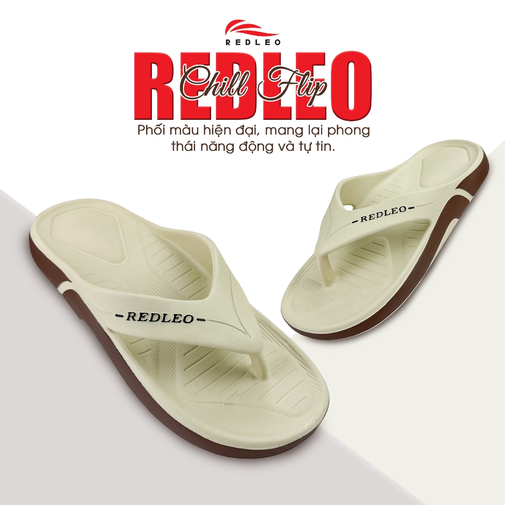 Dép xỏ ngón REDLEO Chill – Dép Kẹp Đúc Nguyên Khối Siêu Nhẹ, EVA nguyên sinh êm mềm ôm vừa chân RL24