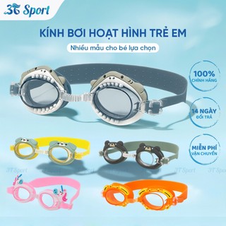 Kính Bơi Trẻ Em Hình Thú Dễ Thương Chống Nước, Tròng Kính Trong Suốt Dây Đeo Co Giãn KB-2650