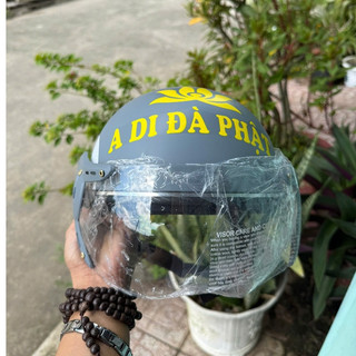 NÓN bảo hiểm Phật giáo, danh hiệu A DI ĐÀ PHẬT.