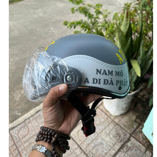 NÓN bảo hiểm Phật giáo, danh hiệu A DI ĐÀ PHẬT.