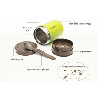 Hộp Ủ Cháo Giữ Nhiệt Lock&Lock LHC8024 Dung Tích 500ml, Chất Liệu An Toàn, Nhỏ Gọn, Tiện Lợi
