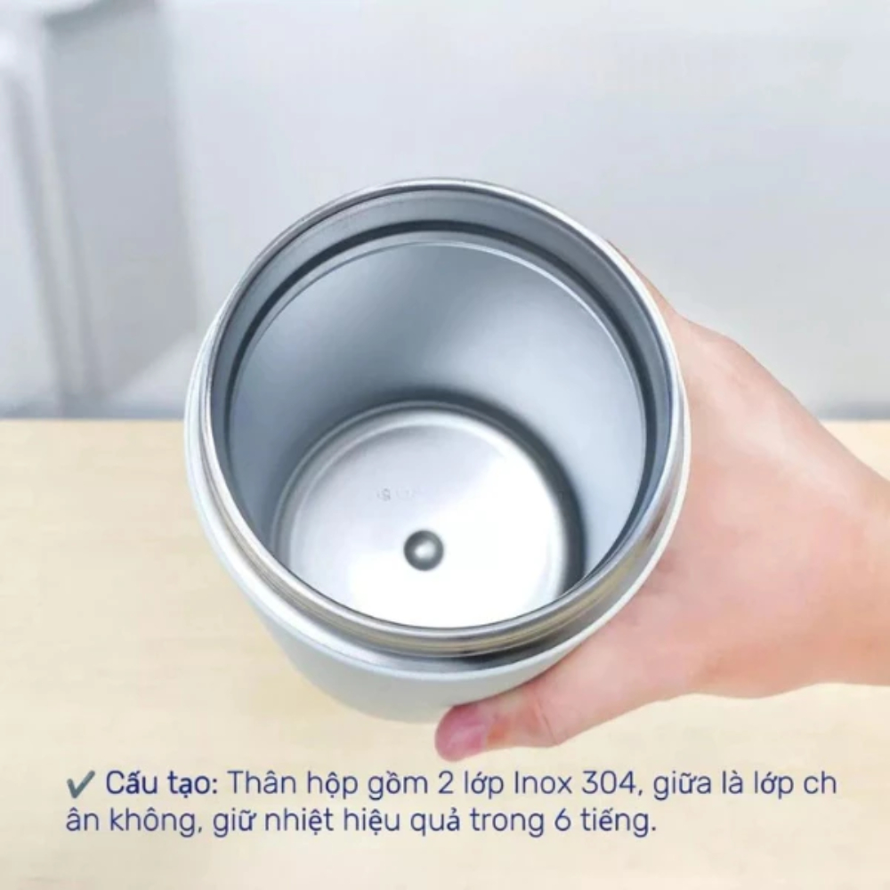 Hộp Giữ Nhiệt Ủ Cháo Lock&Lock LHC8024 Dung Tích 500ml, Chất Liệu An Toàn, Nhỏ Gọn, Tiện Lợi