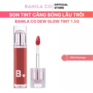 [GIFT- QUÀ TẶNG KHÔNG BÁN] Son Tint Căng Bóng Lâu Trôi Banila Co Dew Glow Tint Mini 1.5G - PK04 Flamingo