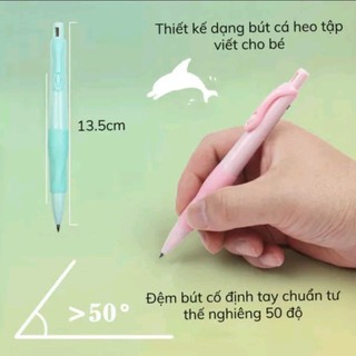 Bút chì cá heo tập viết, bút chì bấm 2B