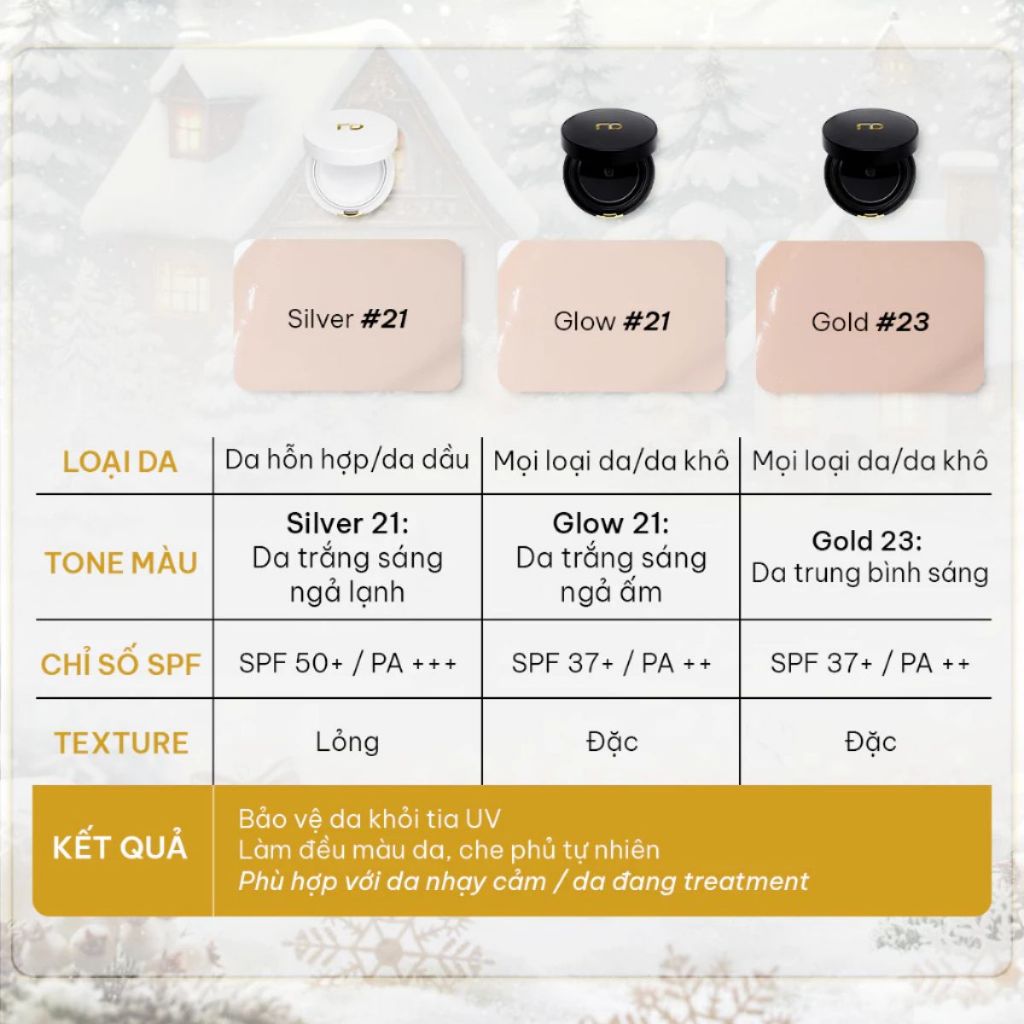 Phấn Nước Cushion Renoderm Chống Nắng Dưỡng Ẩm Nâng Tông Mềm Mịn Da