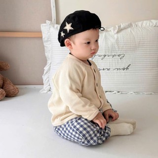 Áo Khoác Cardigan Cho Bé Mùa Thu Đông – 6 Màu Cổ Điển, Chất Cotton Cao Cấp, Siêu Mềm, Nút Gỗ Vintage