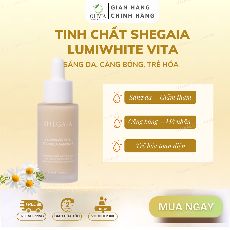 Tinh Chất Trắng Da Shegaia Lumiwhite Vita Formula Ampoule 30ml