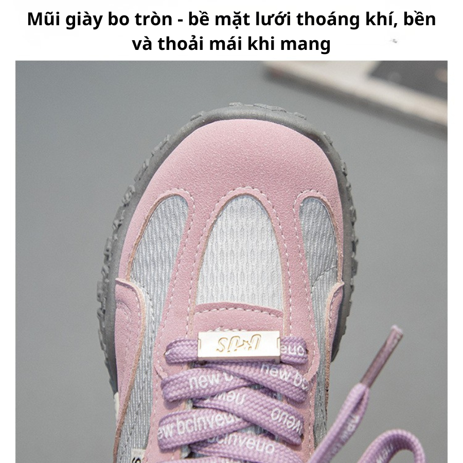 [M151] Giày Thể Thao Cho Bé Đế Mềm Chống Trơn Trượt, Giày Bata Cho Bé Gái Đi Học Đi Chơi TH Kids