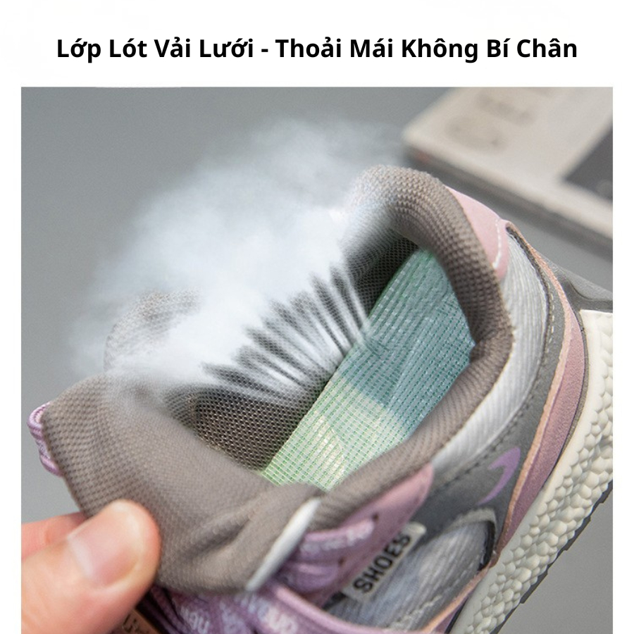 [M151] Giày Thể Thao Cho Bé Đế Mềm Chống Trơn Trượt, Giày Bata Cho Bé Gái Đi Học Đi Chơi TH Kids