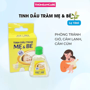 Tinh dầu tràm Mẹ và Bé giúp phòng gió, ngừa cảm lạnh, dùng được cho bé từ sơ sinh, mẹ bầu và sau sinh, đuổi muỗi