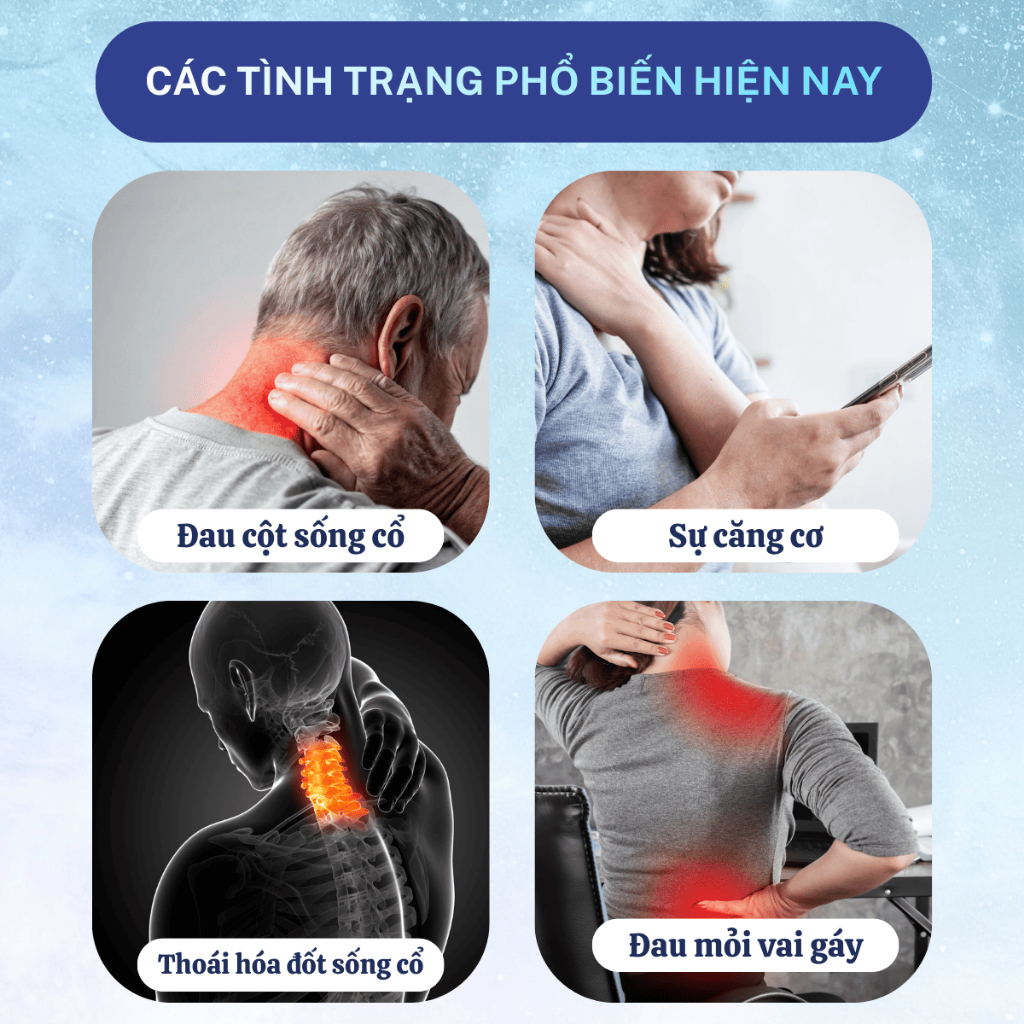 Đai đeo cổ KAIKETSU làm nóng từ tính hỗ trợ làm ấm cổ giảm đau nhức bảo vệ sức khỏe và thư giãn cơ thể mọi người