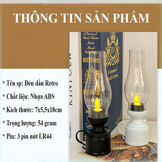 ĐÈN DẦU PIN, ĐÈN DẦU PHONG CÁCH RETRO ,ĐÈN NGỦ ĐÈN TRANG TRÍ TIỆC PARTY DÃ NGOẠI NGOÀI TRỜI