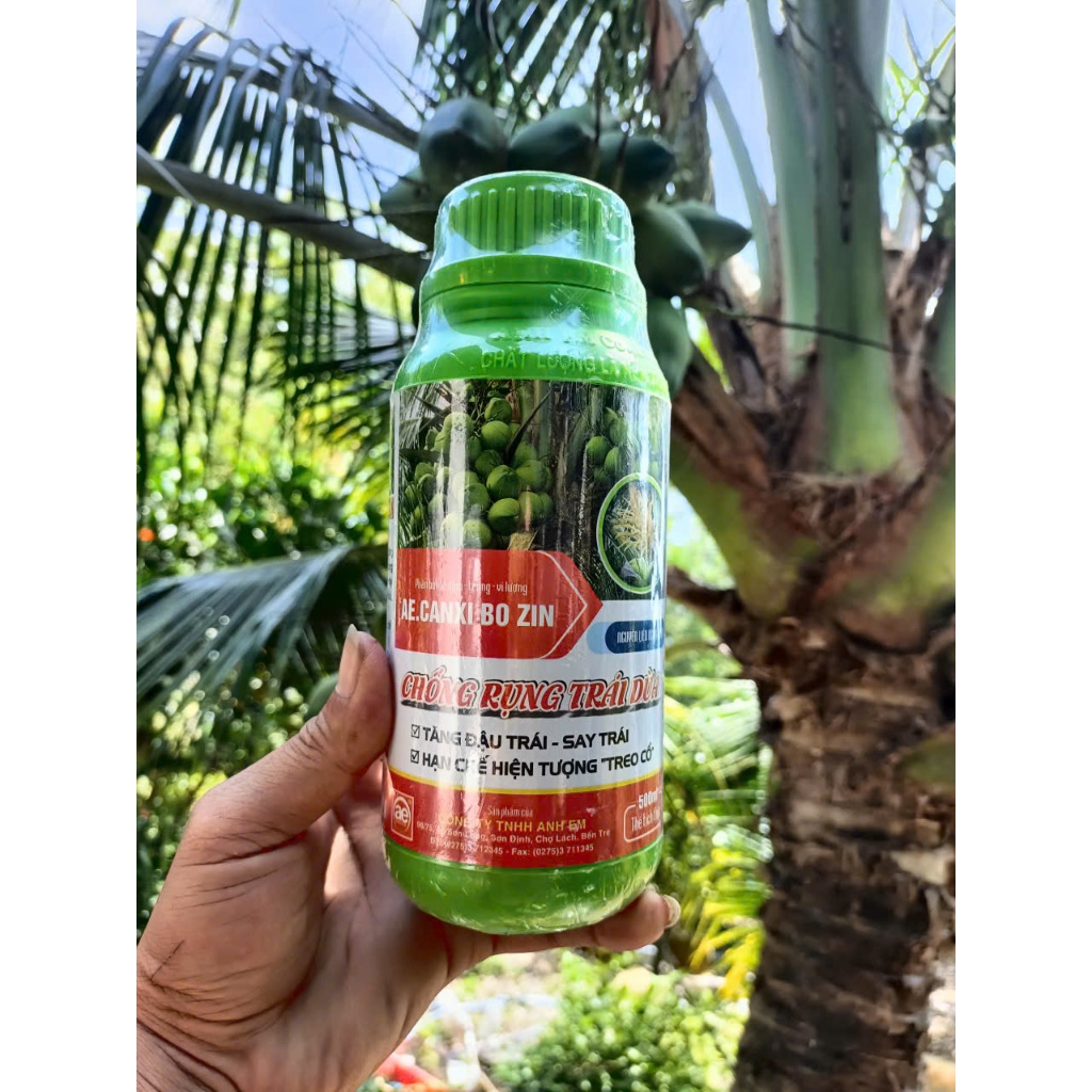 AE.CANXIBOZIN 500ML, CHỐNG RỤNG TRÁI DỪA -  CT TNHH ANH EM BẾN TRE