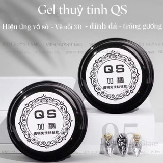 Gel vẽ nổi chính hãng QS - gel thuỷ tinh chất đặc dùng vẽ nổi , chà tráng gương , đính đá