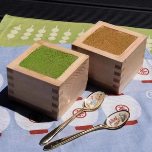 Cốc gỗ vuông Nhật 8,5x8,5x5,5cm/11x11x6cm
