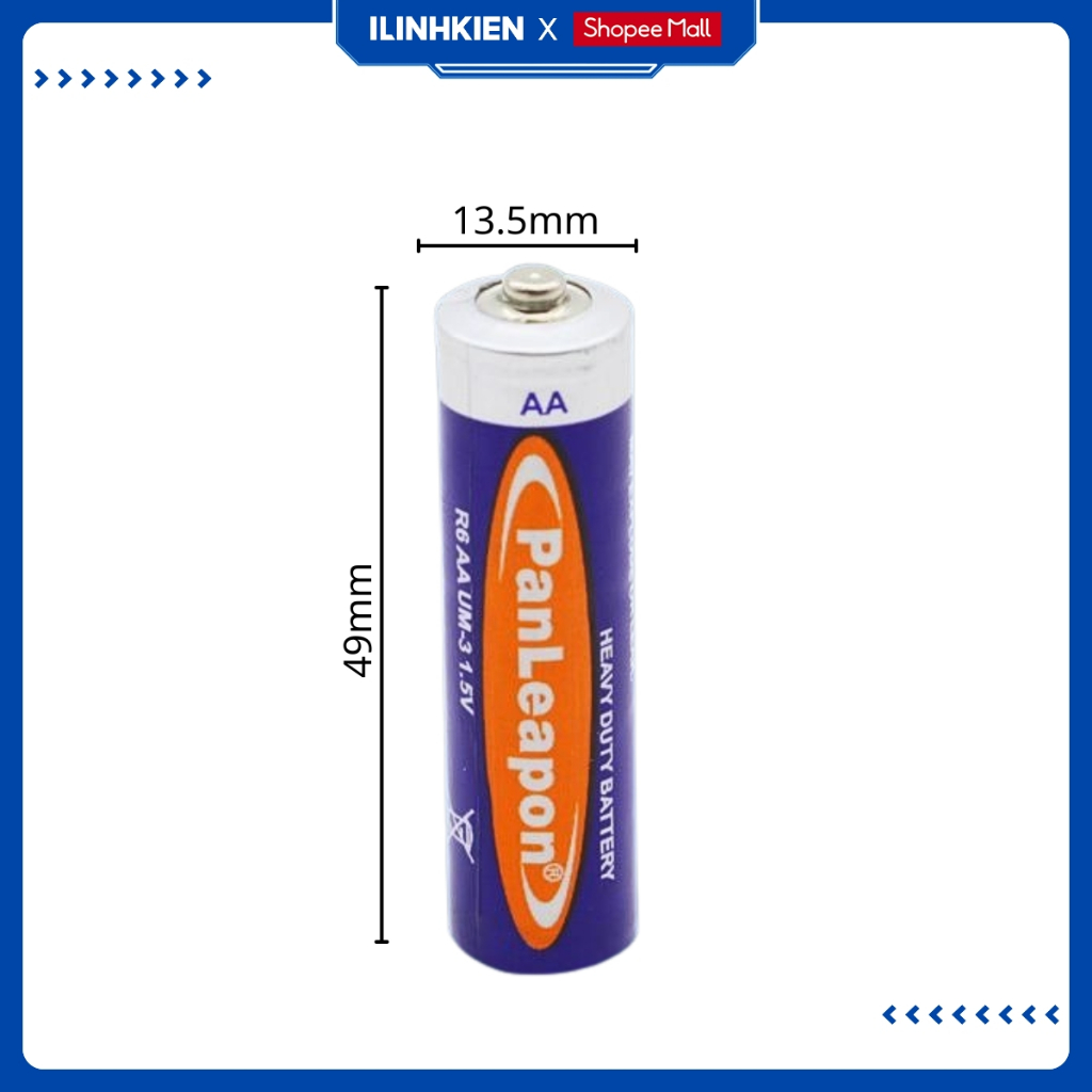Pin AA AAA 1.5V Pin Khô Carbon PanLeapon Chống Rò Rỉ Chất Lượng Cao ILinhkien