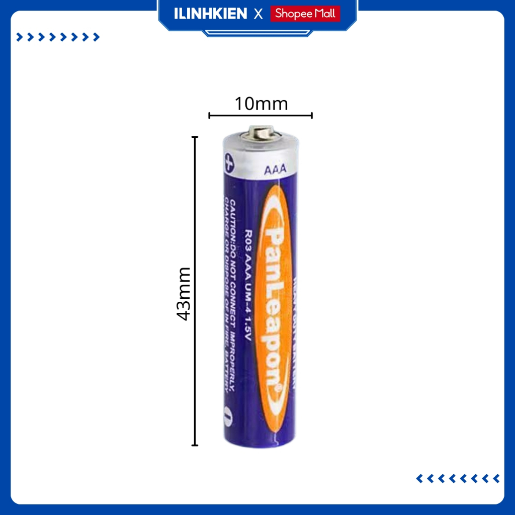 Pin AA AAA 1.5V Pin Khô Carbon PanLeapon Chống Rò Rỉ Chất Lượng Cao ILinhkien