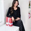 Set Bao Gồm Áo Cardigan Và Váy Dành Cho Mẹ Bầu/ Không Bầu - Dự tiệc/Đón Giáng Sinh Ấm áp, tinh tế VL044 B2MUM
