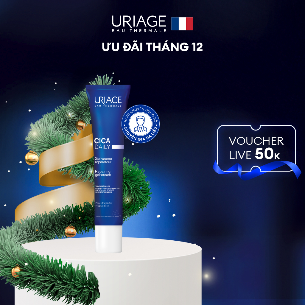 Kem làm dịu và phục hồi da tổn thương hằng ngày URIAGE CICA DAILY GEL-CREAM 40ml