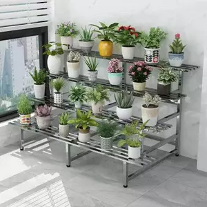 Kệ đỡ hình thang trưng bày hoa nhiều tầng,Giá đỡ chậu cao cấp Mẫu mới Thép Cacbon
