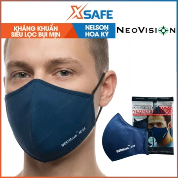 Khẩu trang than hoạt tính Neovision Neomask VC65 kháng khuẩn, chống bụi mịn, màng lọc hoạt tính