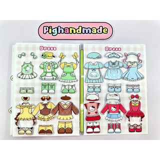 Đồ chơi bóc dán sổ thời trang ROBLOX x Sanrio, 6 nhân vật Kuromi, Melody, Cinnamorll... - Búp bê giấy