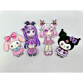Đồ chơi bóc dán NOEL - nhà Kuromi vs Melody đáng yêu - búp bê giấy Gacha