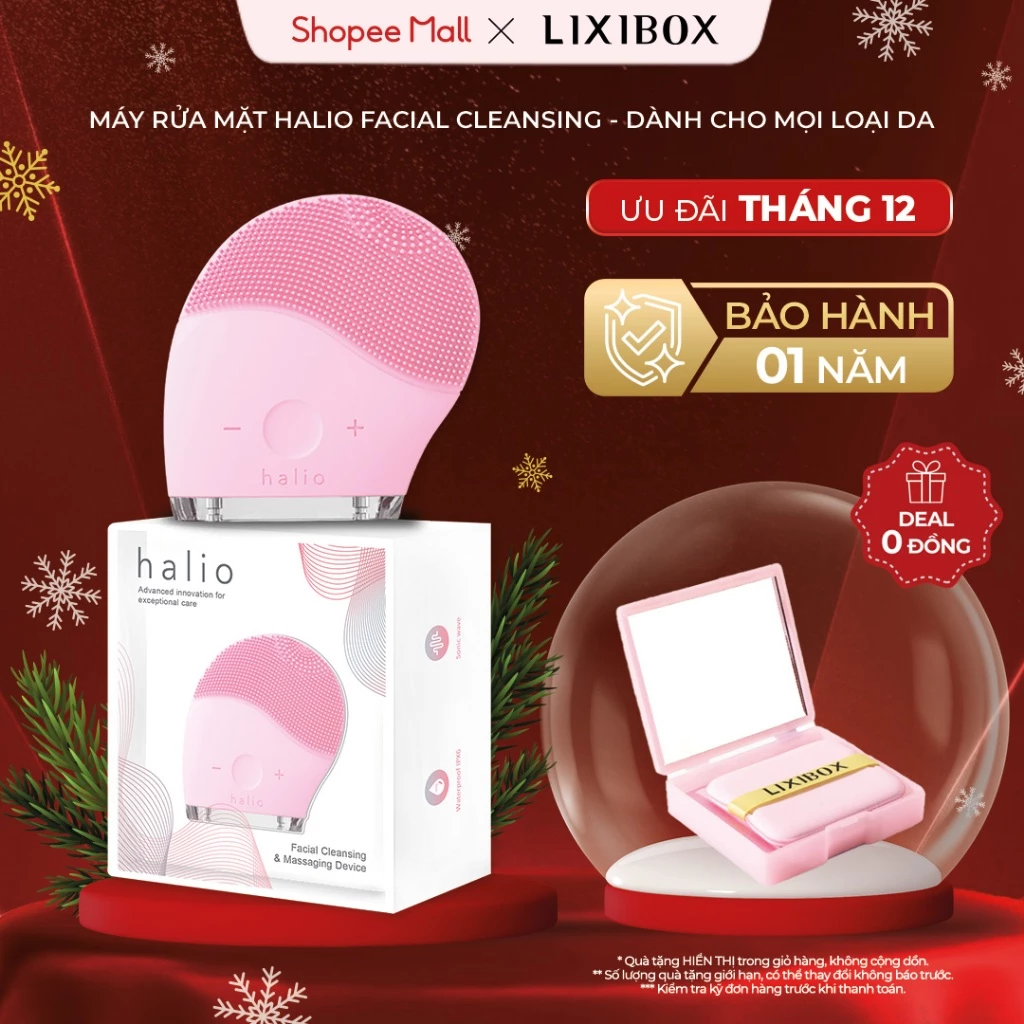 Máy Rửa Mặt Halio Facial Cleansing