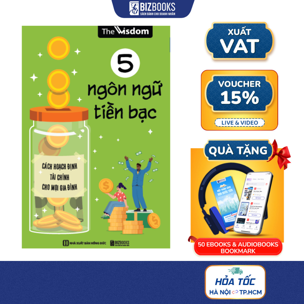 Sách - 5 Ngôn Ngữ Tiền Bạc: Cách Hoạch Định Tài Chính Cho Mọi Gia Đình - Bizbooks