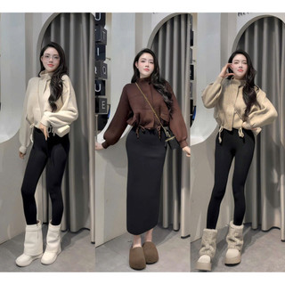 ÁO KHOÁC LEN BUỘC NƠ HÀNG QCCC L1
