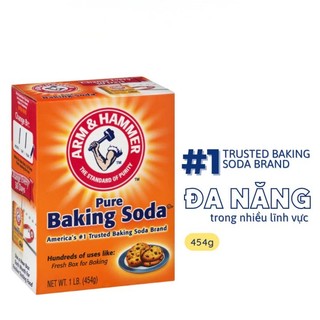 Bột Baking Soda Arm & Hammer 454g – Làm Bánh, Khử Mùi, Tẩy Rửa, Vệ Sinh Đa Năng Mỹ Chính Hãng