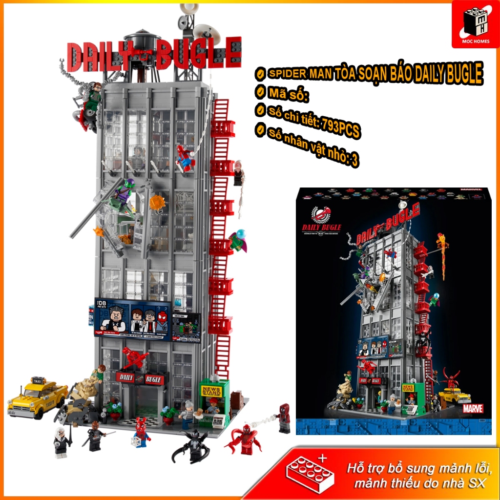 [IN LƯNG] Đồ chơi lắp ráp mô hình Tòa soạn báo Daily Bugle SpiderMan | 3372PCS | BigBuy360 - bigbuy360.vn