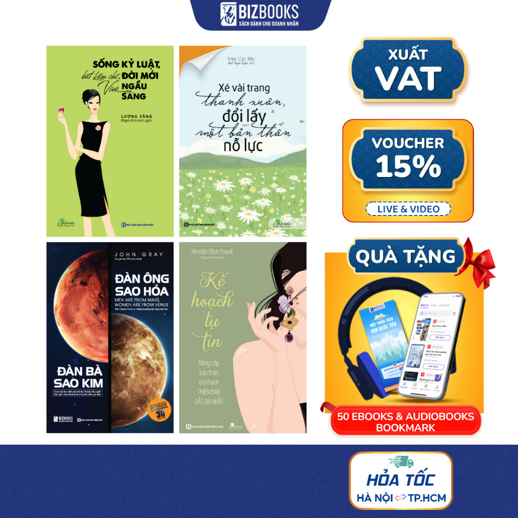 Sách Cẩm Nang Tuyệt Mật Của Phụ Nữ: Đàn Ông Sao Hỏa, Sống Kỷ Luật Biết Kiềm Chế, Kế Hoạch Tự Tin, Xé Vài Trang