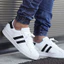 Giày Sneaker Trắng Đen Mũi Sò Vàng, Giày Thể Thao Đế Cao Basic (Hỗ Trợ Đổi Size)
