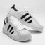 Giày Sneaker Trắng Đen Mũi Sò Vàng, Giày Thể Thao Đế Cao Basic (Hỗ Trợ Đổi Size)