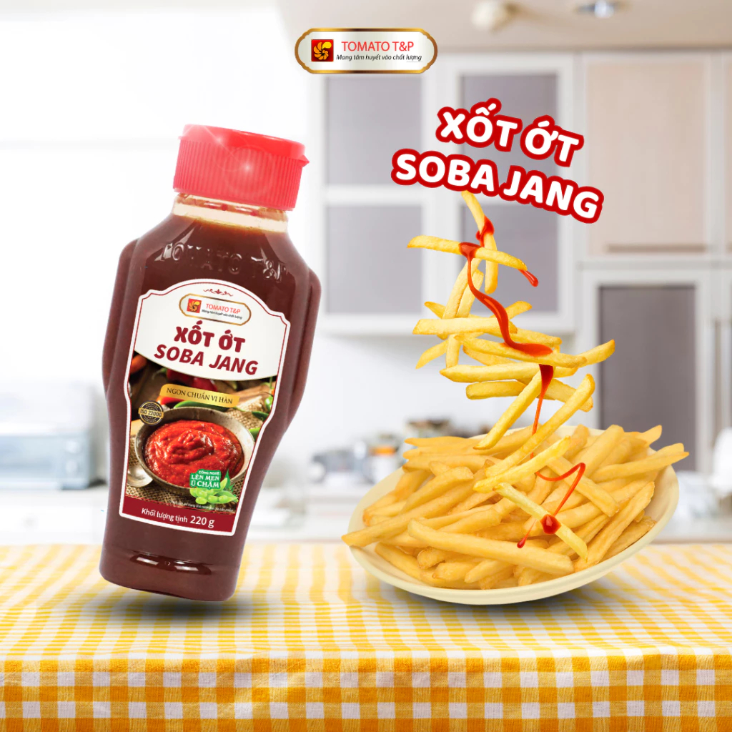 Xốt Ớt Soba Jang Gói 20g Tomato T&P, Chấm Đồ Chiên Nướng, Tương ớt lên men, Tương chấm thịt- SJ20