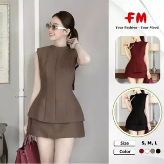 Set Váy Nữ Sát Nách Cổ Trụ Sang Chảnh FMSTYLE SHOP – Tôn Eo Hách Dáng Chuẩn Form Hàn Quốc 25110924