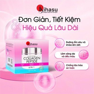 [LIVE] Kem Dưỡng Ẩm Collagen Kihasu Peptide 6in1 Giúp Da Căng Bóng, Trắng Sáng Tự Nhiên, Mờ Nám