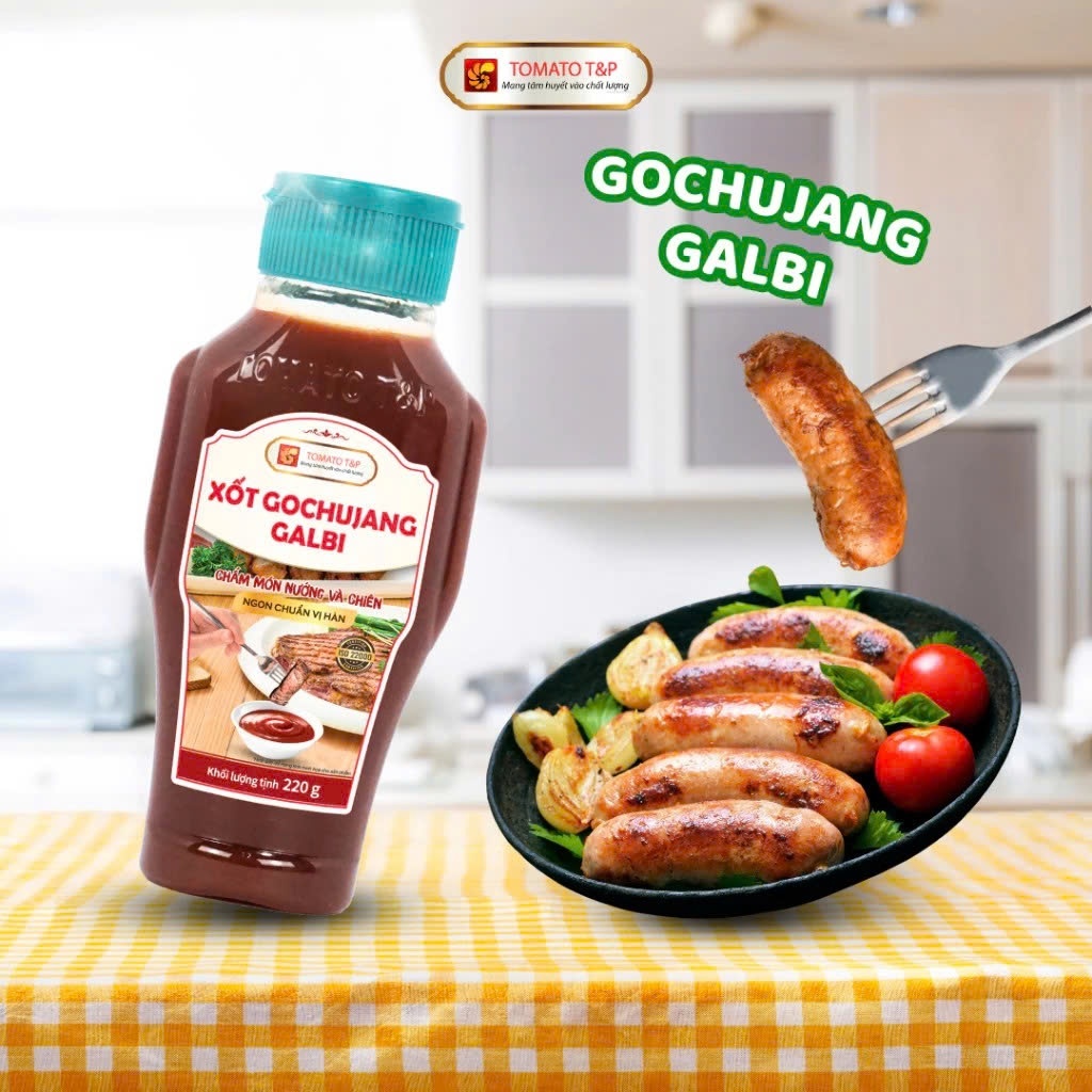 Xốt Trộn Cơm Gochujang Galbi gói 20g Tomato T&P Trộn Cơm Hàn Quốc, Chấm Thịt Nướng - GCJ20