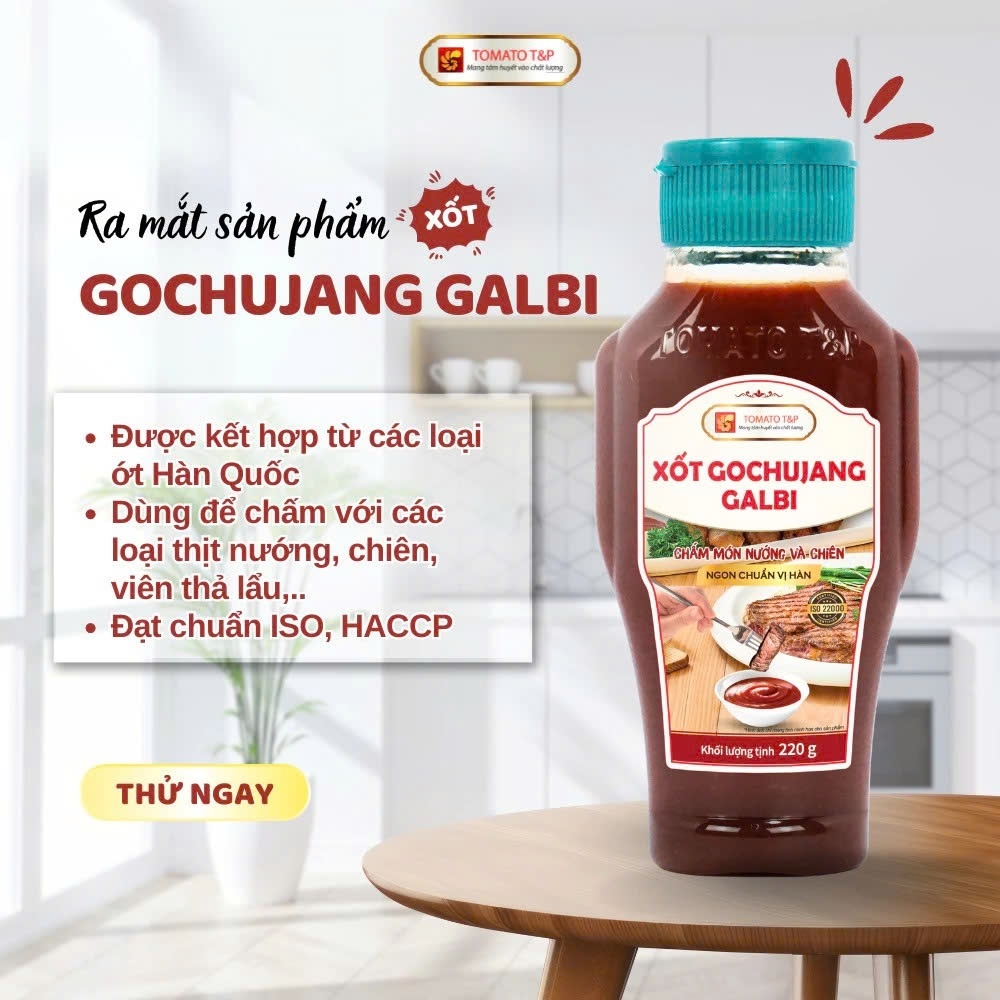Xốt Trộn Cơm Gochujang Galbi gói 20g Tomato T&P Trộn Cơm Hàn Quốc, Chấm Thịt Nướng - GCJ20