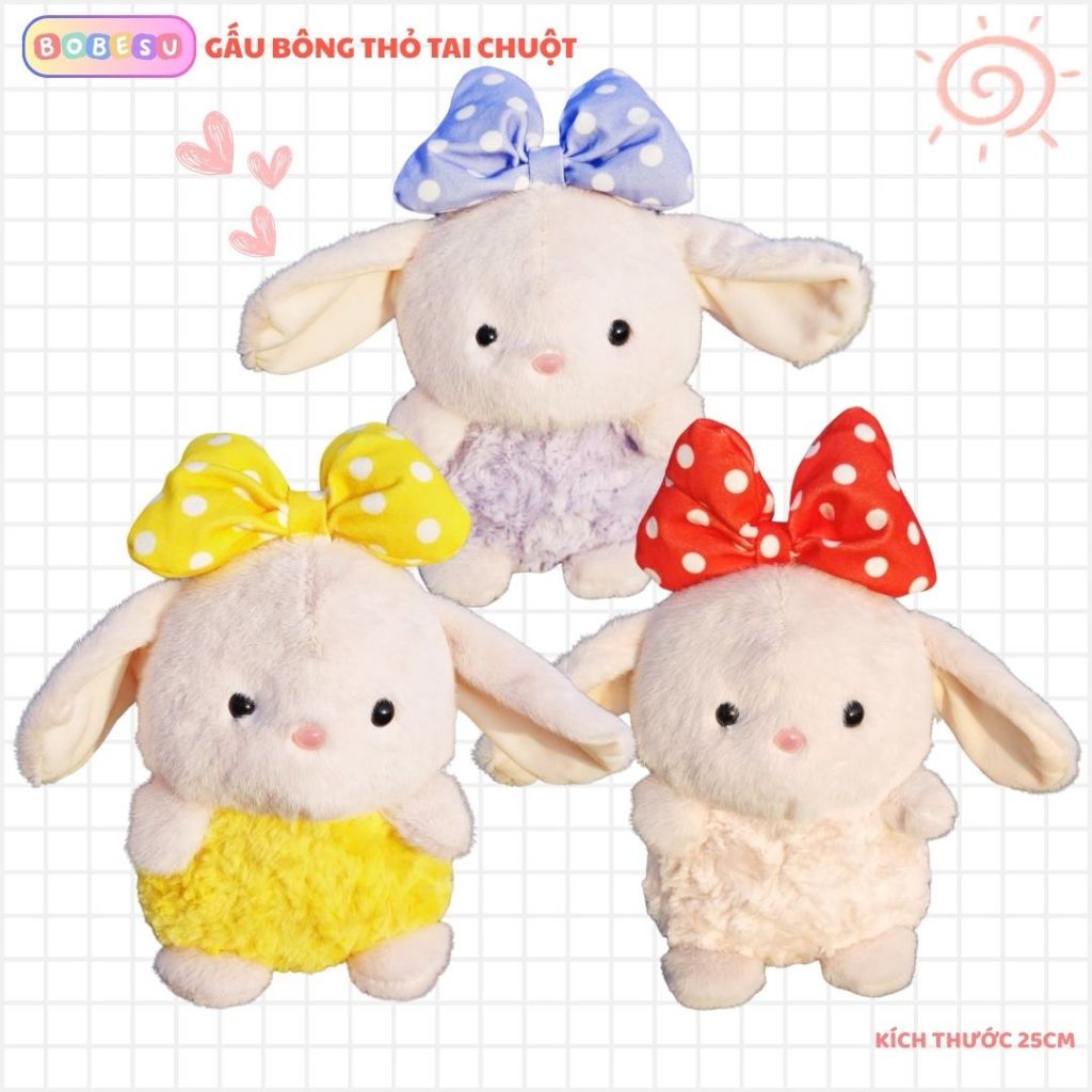 Gấu Bông Chuột Nơ Mickey Dễ Thương, Gấu Bông Mini Quà Tặng Cho Bé,Bạn Gái Ngày Sinh Nhật, Noel, 20/10