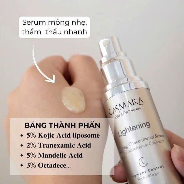 Tinh Chất Dưỡng Sáng Mờ Nám Casmara Lightening Clarifying Concentrated 30ml