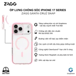 [iPhone 17 Series] Ốp lưng ZAGG Santa Cruz MagSafe/ MagSafe Kickstand chống sốc đến 4m, tăng cường bảo vệ Graphene — ảnh 3