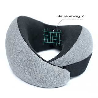 Gối cổ du lịch/văn phòng MIA TC360 - Gối Công Thái Học Cao Su Non, Giảm Đau Mỏi Cổ - Hàng Cao Cấp Chính Hãng
