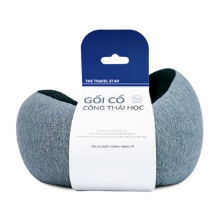 Gối cổ du lịch/văn phòng MIA TC360 - Gối Công Thái Học Cao Su Non, Giảm Đau Mỏi Cổ - Hàng Cao Cấp Chính Hãng