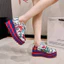 Giày đế dày buộc dây phong cách cao 6-7cm (Size 35-42)